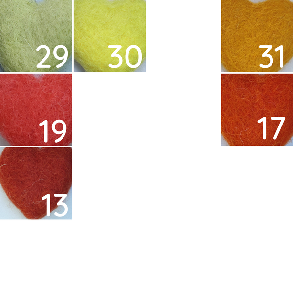 Felted wool balls - 1 cm