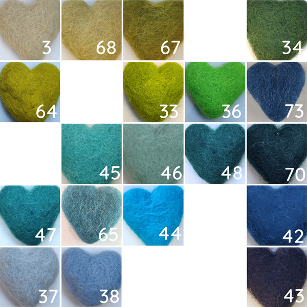 Felted wool balls - 1 cm