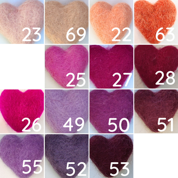 Felted wool balls - 1 cm