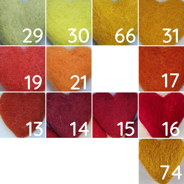 Felted wool balls - 1 cm