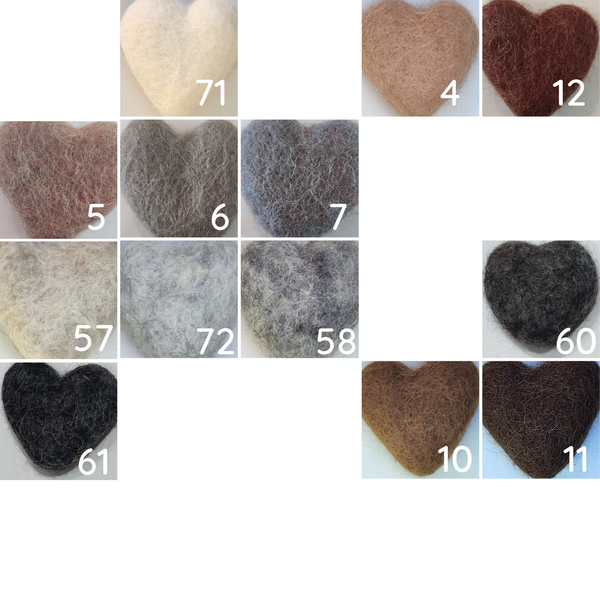 Felted wool balls - 1 cm