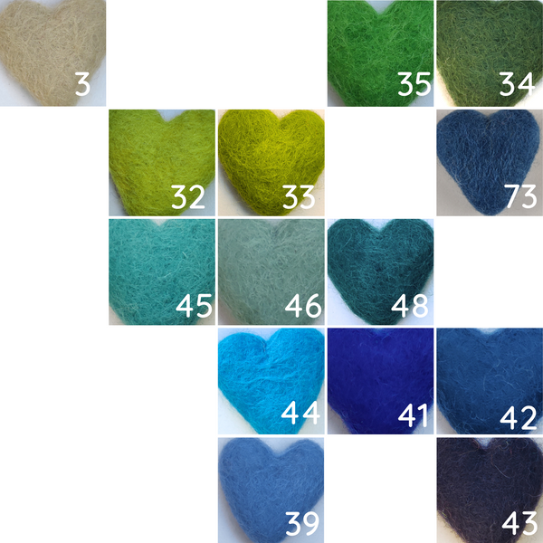 Felted wool balls - 2.5 cm