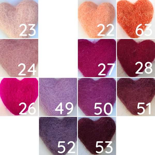 Felted wool balls - 2.5 cm