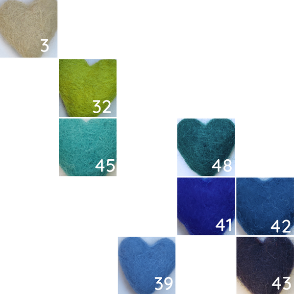 Felted wool balls - 2.5 cm