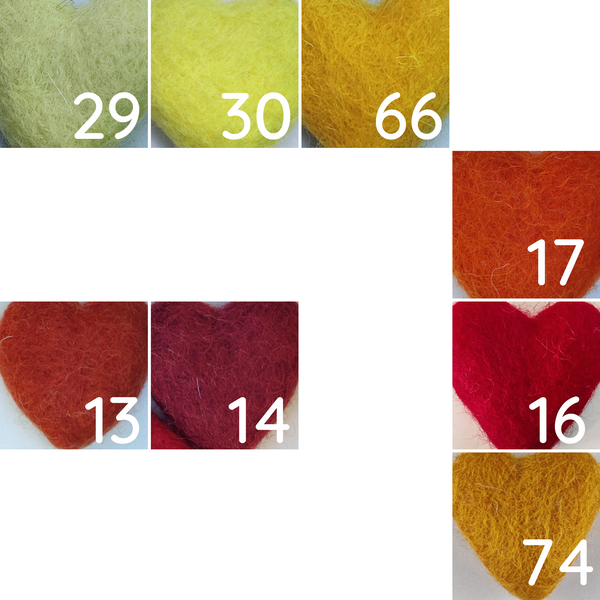 Felted wool balls - 2.5 cm