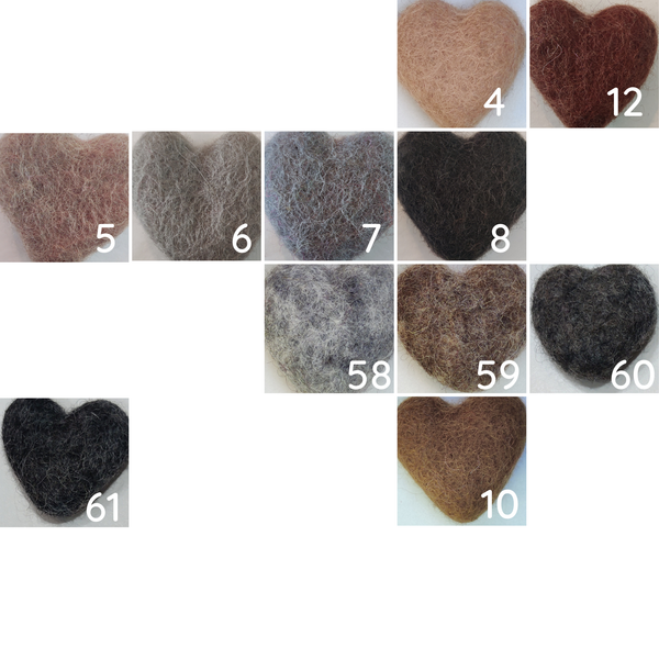 Felted wool balls - 2.5 cm