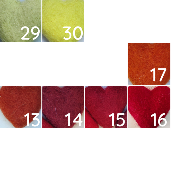 Felted wool balls - 4 cm