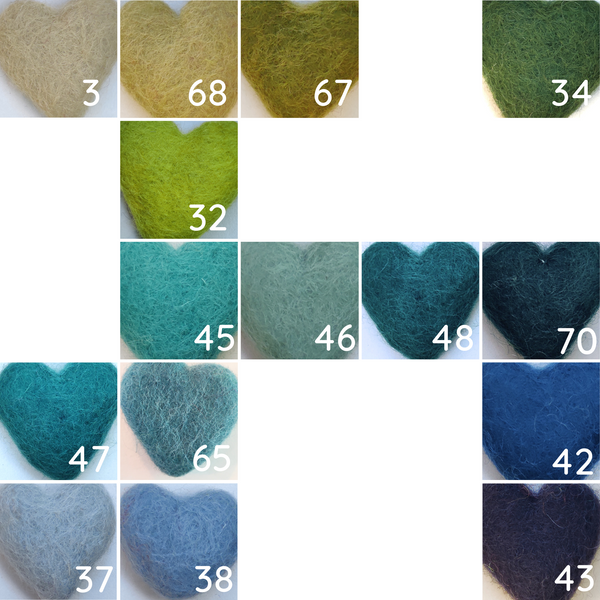Felted wool balls - 4 cm