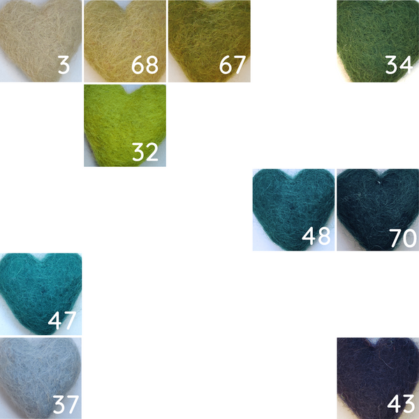 Felted wool balls - 4 cm