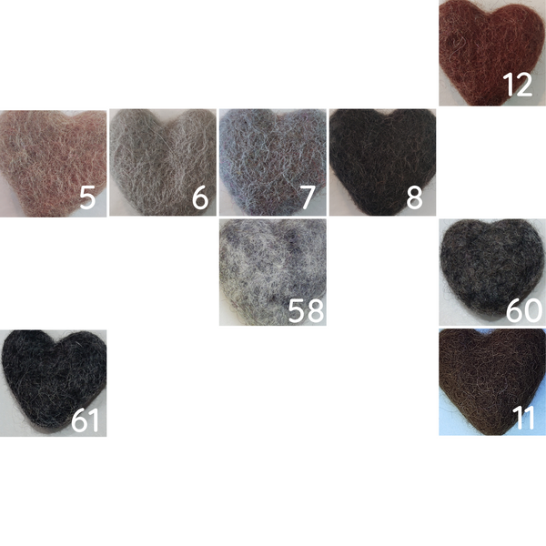 Felted wool balls - 4 cm